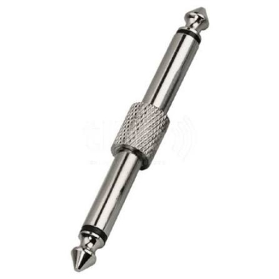 Adaptor jack mono 6.3 mm mascul - jack mono 6.3 mm mascul, corp metalic
