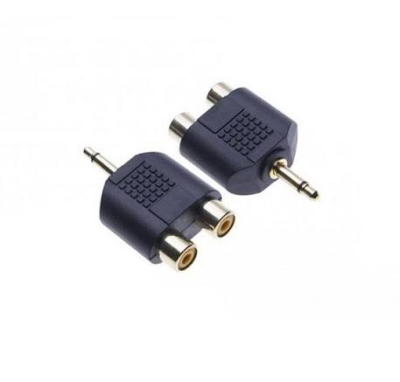 Mufă NH-552N 3.5 Mono la 2xRCA FEMEALĂ