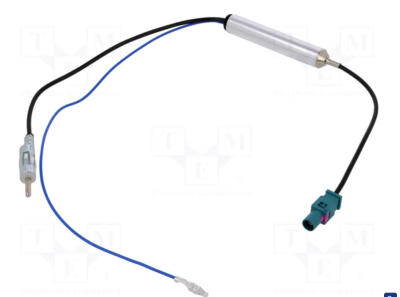 Adaptor de antenă Fakra la DIN. Potrivit pentru Audi, Fiat, Mercedes, Peugeot, Seat, Škoda, VW ZRS-S/GOLFV-DIN