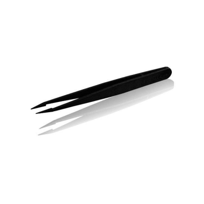 Pensetă ESD Safe Pointed Ultra Fine 4.76\" (120.9mm) Pensetă antistatică, nemagnetică, cu vârf ascuțit