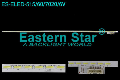 Iluminare de fundal LED BN96-30242A 2013TSB40 7020 60 REV1.0 cu bandă adezivă