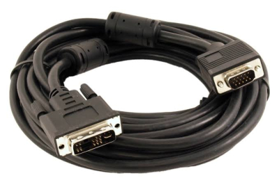 Cablu monitor DVI(12+5) mascul - VGA 15 pini mascul 5m