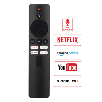 Telecomandă Xiaomi Mi Box 4S Netflix Prime Video YouTube cu buton, comenzi vocale și funcționalitate 4K