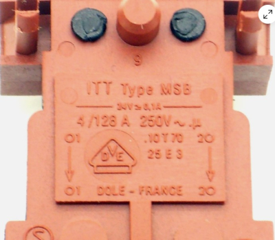 Comutator izostat ITT Tip MSB TV Netzschalter 4A/250V