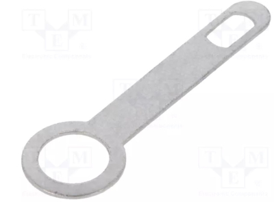 STO-M4 Tip: solder lug ring; 0.3mm; M4; screw; silver plated; brass Manufacturer part number:60-2814-51/0090