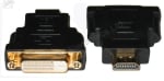 HDMI M19/DVI-D female 24+1 Adapter Gold