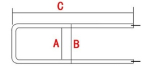 C Shaped CCFL Backlight Lamp :26 inch 595mm x4.0mm