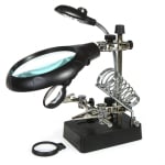 Helping Hand with Magnifier LED Lamp MG-16129C