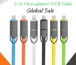 CABLU Cablu fulger dublu 2in1 iphone5-micro usb