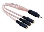 CABLE 3.5STR .JACK MALE-3x 3.5STR. JACK Female 0.2