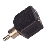 ADAPTATOR NH-553N 2x3.5 STEREO JACK-1RCA MASCUL