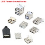 USB 2.0 connectors type-a type-b for pcb socket