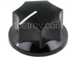 Potentiometer knob 23.6x15.7 Ф6 mm VR164