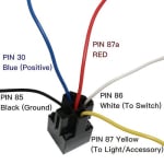 SOCKET  RELAY 4P 12V 30A 40A AUTO