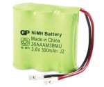 BP T314 2/3 AAA R03 3.6V 300mAh Ni-MH