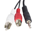 CABLE 2RCA-3.5 STEREO JACK 1.5m