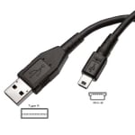 CABLE USB A - MINI USB 5Pin 0.5m