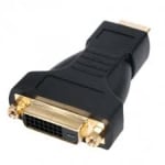 HDMI M19/DVI-D female 24+1 Adapter Gold