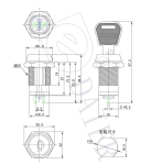 COMMUTATOR CHEIE 2 pozitii ON-OFF 19mm