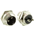 Air connector GX16-2pin MALE chassis