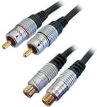 CABLE 2RCA Male-2RCA Female 1.5m