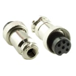 Air connector GX16-6pin М16-6pin IP40 Female 16mm