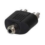 ADAPTER 3.5mm STEREO FEMALE-2RCA MALE