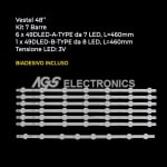 LED Backlight 49DLED_A-B-TYPE_REV01 set-7pcs