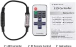 Telecomanda LED cu 11 gust albe