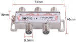 SPLITER 4 cai 2500Mhz