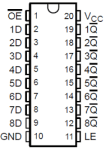 M74HCT563B1 DIP-20