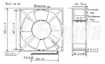 FAN 120x120x38 FD1238A2HBL/Q