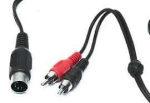 Cablu DIN-5 la 2RCA mascul 1.25m