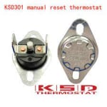 Thermostat 95\'C KSD301-R 5A