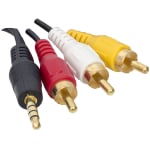 CABLE 3RCA-3.5mm strereo 1.2m