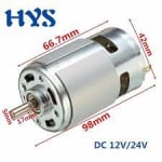 MOTOR XZL-DC12V 24V RS-775