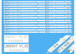 Led Backlight LB65047 V0_00 LB65047 V1_00 14 pcs