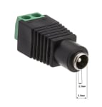 PC-002 JACK 5.5x2.5mm MALE с лустър клема