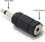 AC-023 Mono 3.5 Jack to 2.5 socket