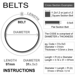Cureaua BLS72-02 113.0x2.0mm