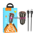 Incarcator AUTO Z46A 12V 38W TYPE-C+USB 3.0