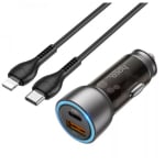 Incarcator AUTO NZ8 12V 45W TYPE-C+USB 3.0