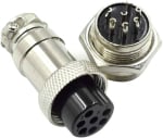 Conector aer GX16-7pin Mamă 16mm