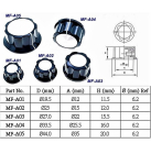 Potentiometer knob 27x15.5 Ф6 mm