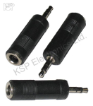 Mufă AC-005 de 6,3 mm - mufă stereo de 3,5 mm