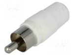 CC-003 White RCA male plug