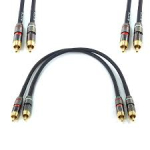 CABLE-606A 2x1RCA male Gold 0.7m