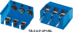 Pcb клема  с 3 пина TB-5.0-P-3P1-BL