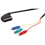 КАБЕЛ SCART - 3 RCA IN 5m SCART 68/5