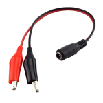 Cable DC 5.5x2.5 female- Crocodil 25cm